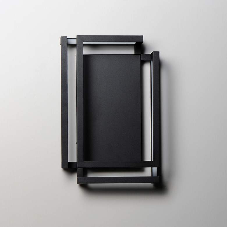 Image 3 ET2 Penrose 18" High Black LED Sconce - ADA more views