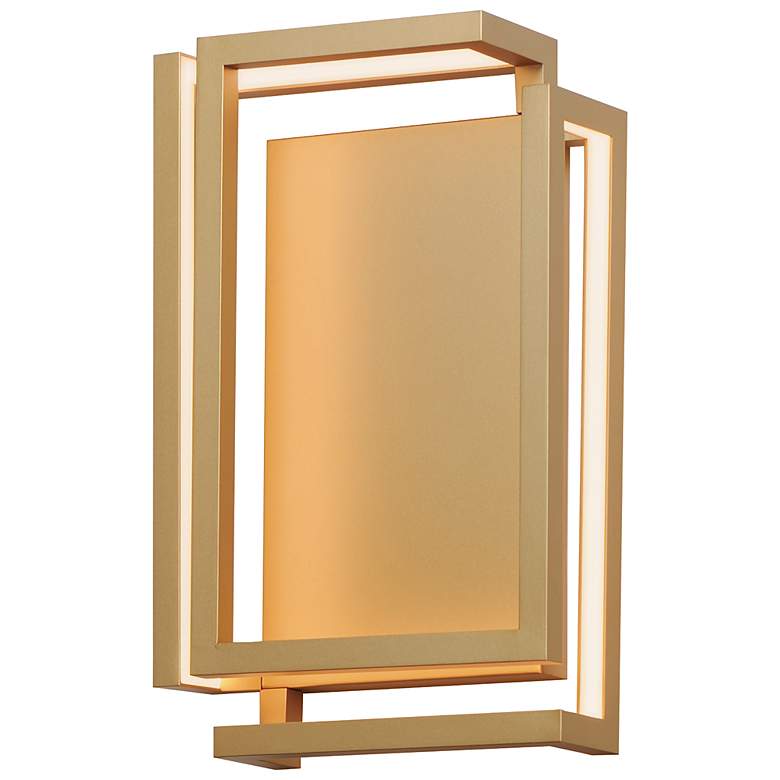 Image 2 ET2 Penrose 18" High Gold LED Sconce - ADA