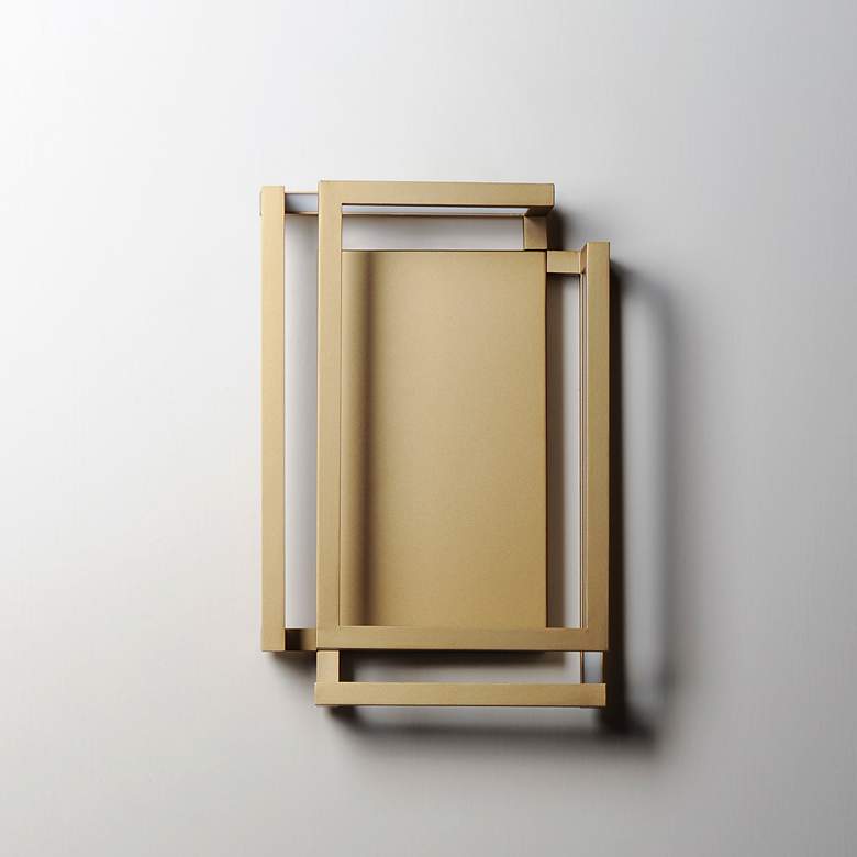 Image 3 ET2 Penrose 18" High Gold LED Sconce - ADA more views