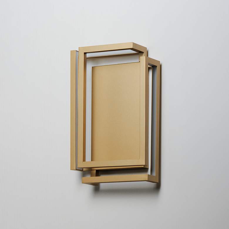 Image 5 ET2 Penrose 18" High Gold LED Sconce - ADA more views