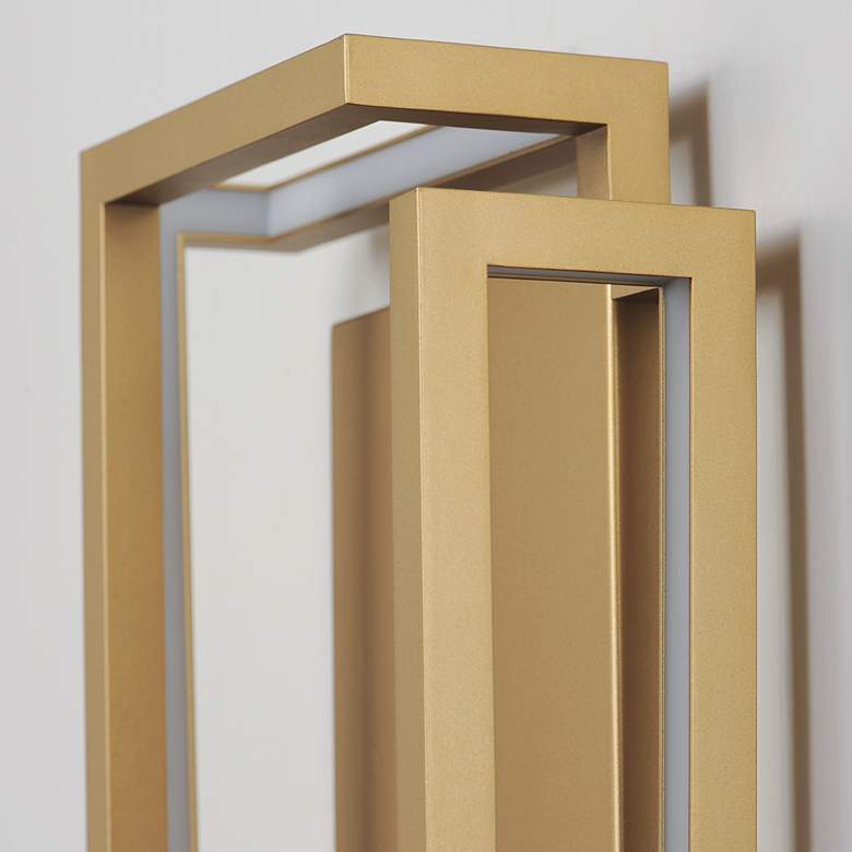 Image 6 ET2 Penrose 18" High Gold LED Sconce - ADA more views