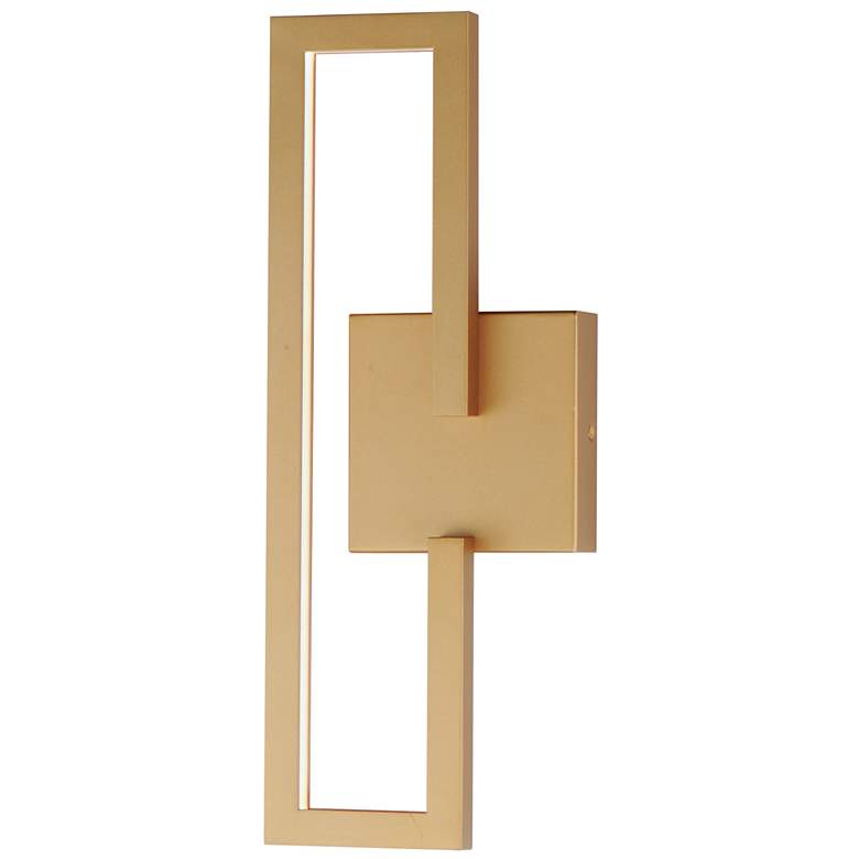 Image 1 ET2 Penrose 18" High Gold LED Wall Sconce