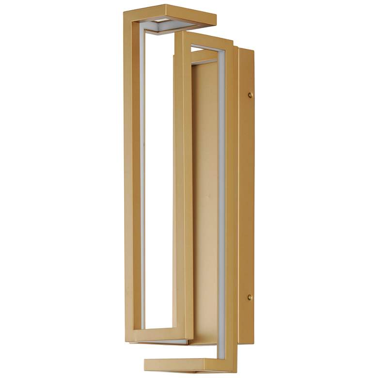 Image 4 ET2 Penrose 24" Modern Gold Rectangular LED Wall Sconce more views