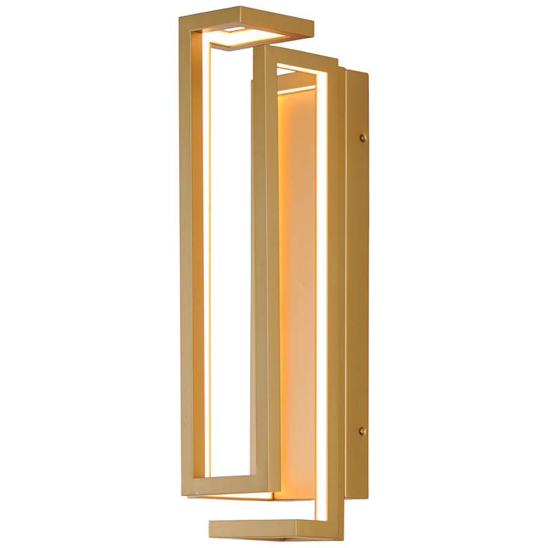 Image 5 ET2 Penrose 24" Modern Gold Rectangular LED Wall Sconce more views