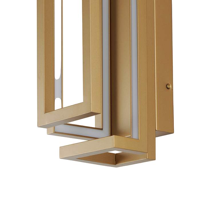 Image 6 ET2 Penrose 24" Modern Gold Rectangular LED Wall Sconce more views