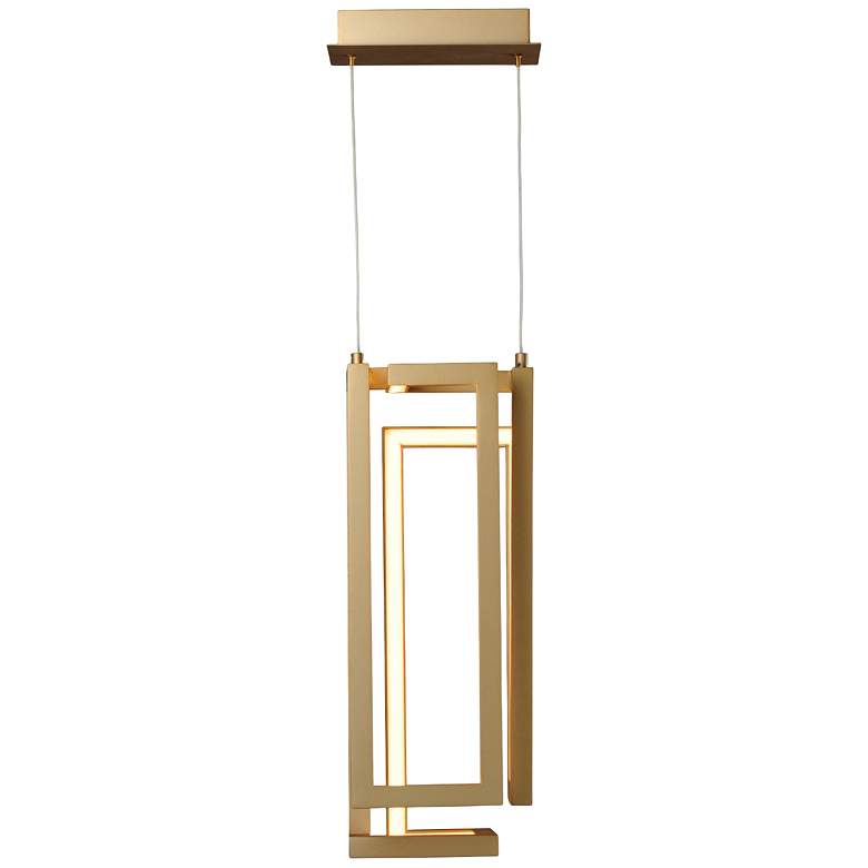 Image 2 ET2 Penrose 7" Wide Gold LED Mini Pendant more views