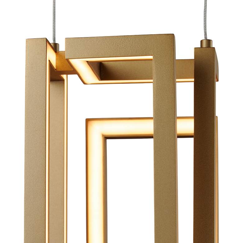Image 6 ET2 Penrose 7" Wide Gold LED Mini Pendant more views