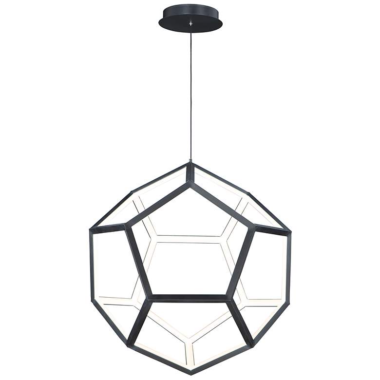 Image 2 ET2 Penta 22" Wide Black LED Pendant Light