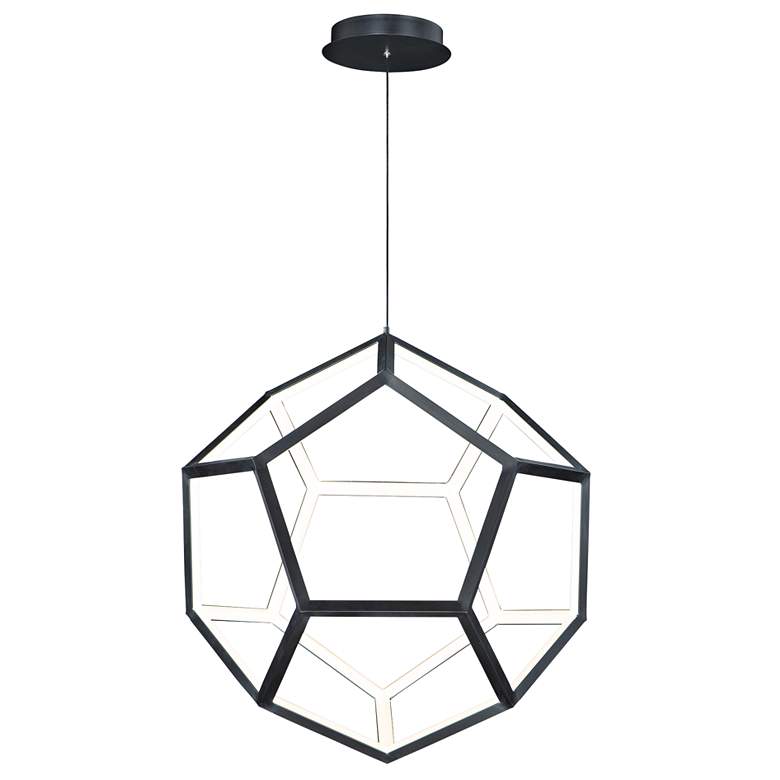 Image 3 ET2 Penta 22" Wide Black LED Pendant Light more views