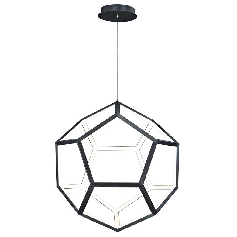 Image 3 ET2 Penta 22 inch Wide Black LED Pendant Light  more views