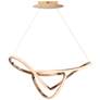 ET2 Perpetual 32" Wide Brushed Champagne LED Pendant Light