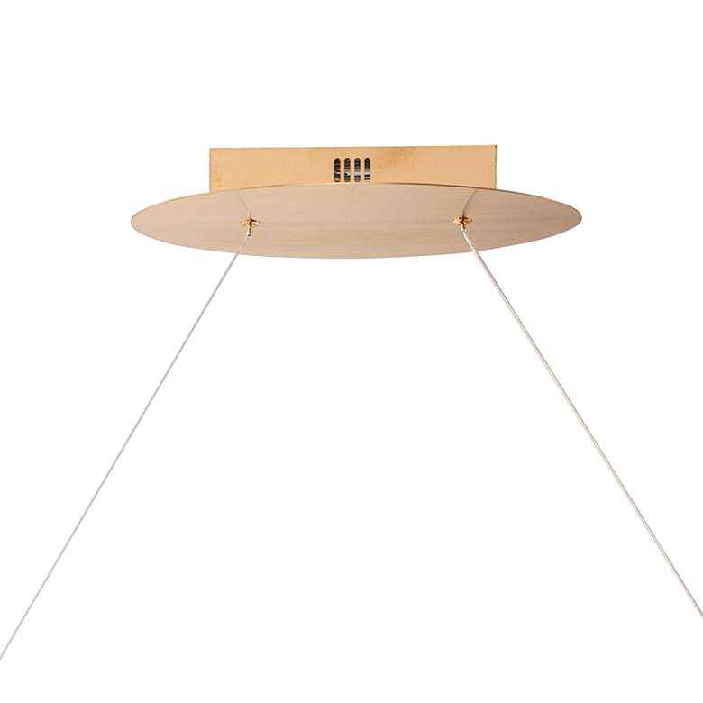 Image 4 ET2 Perpetual 32" Wide Brushed Champagne LED Pendant Light more views
