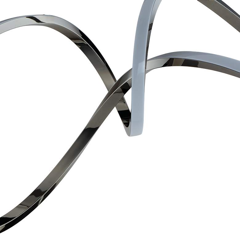 Image 5 ET2 Perpetual 37" Wide Modern LED Pendant Black Chrome. more views