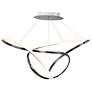 1_ET2 Perpetual 43" Wide Black Chrome Curved LED Pendant Light