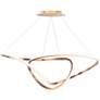 ET2 Perpetual 46" Wide Brushed Champagne LED Pendant Light