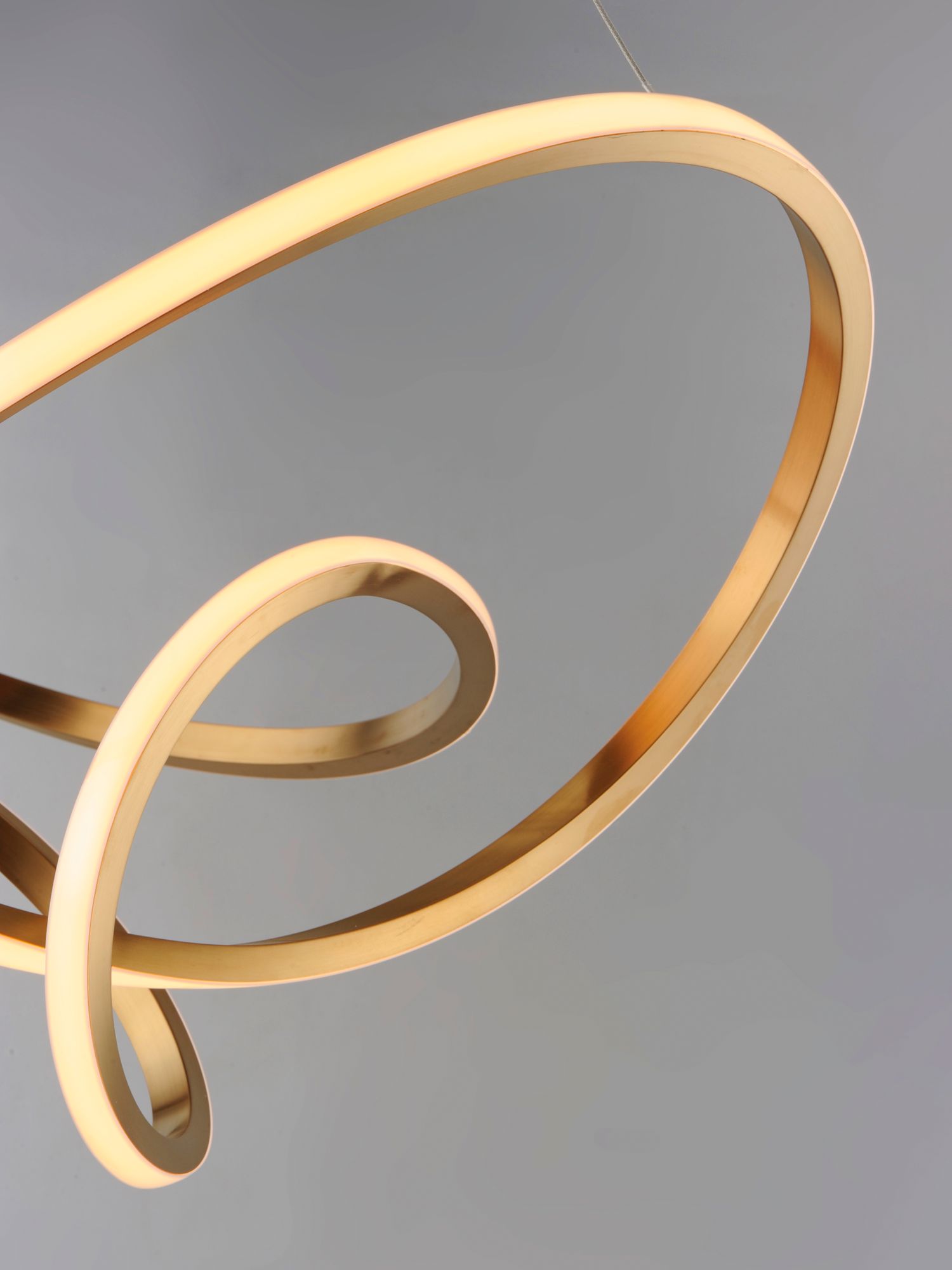 Image 4 ET2 Perpetual 46" Wide Brushed Champagne LED Pendant Light more views