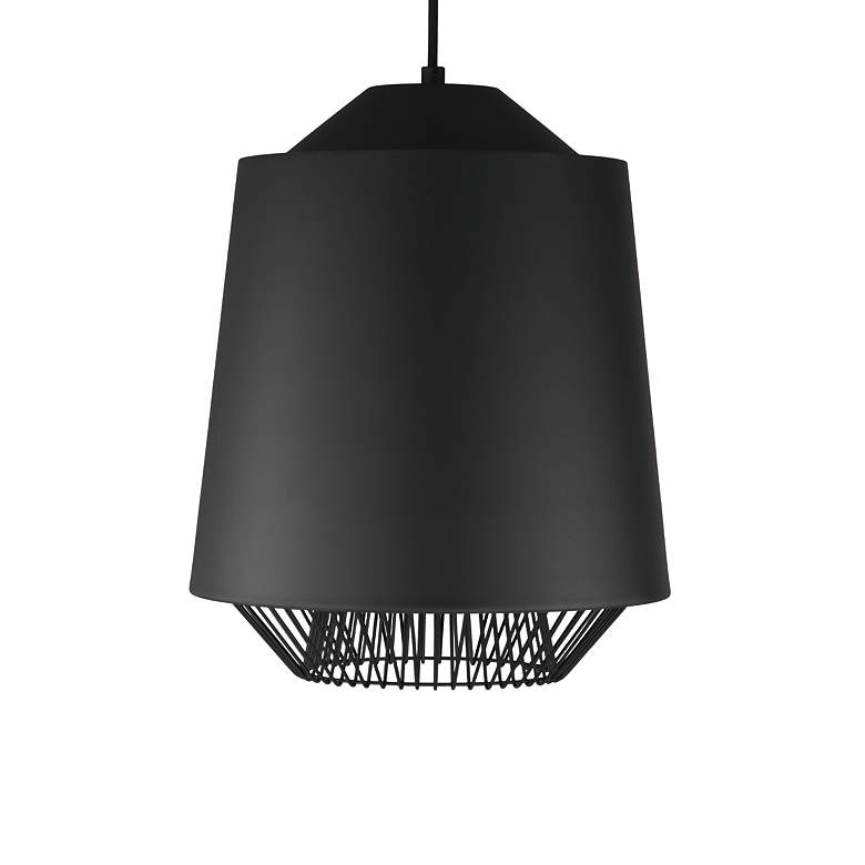 Image 2 ET2 Phoenix 15 3/4" Wide Black and Gold LED Pendant Light more views