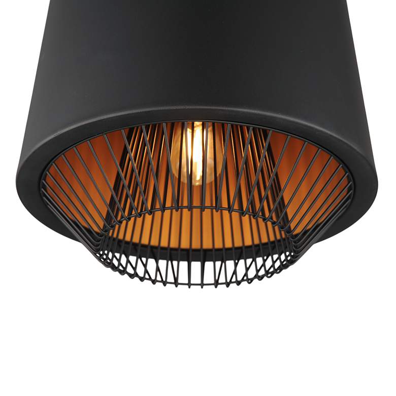 Image 5 ET2 Phoenix 15 3/4" Wide Black and Gold LED Pendant Light more views