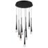 ET2 Pierce 19" Wide Black LED Multi-Light Pendant