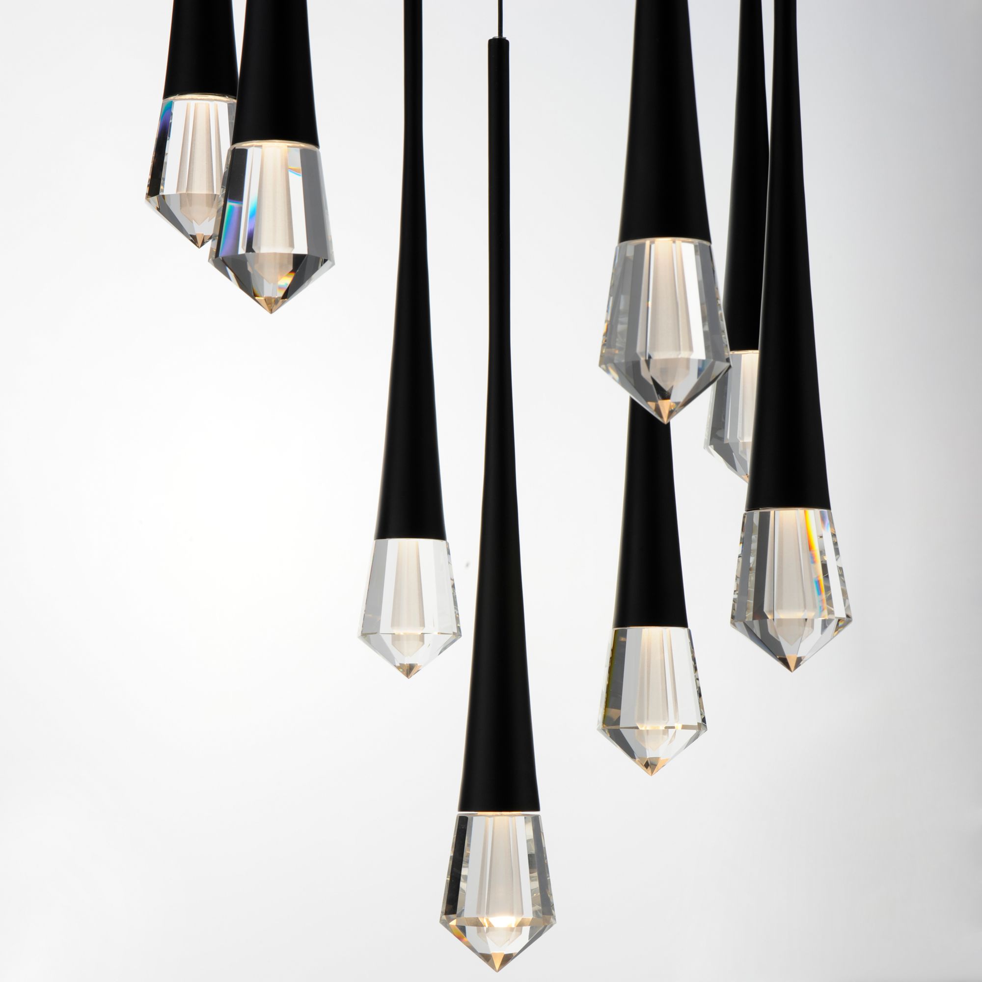 Image 7 ET2 Pierce 19" Wide Black LED Multi-Light Pendant more views