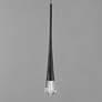 2_ET2 Pierce 2 1/4"W Black LED Mini Pendant w/ Clear Crystal more views
