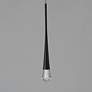 3_ET2 Pierce 2 1/4"W Black LED Mini Pendant w/ Clear Crystal more views