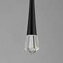6_ET2 Pierce 2 1/4"W Black LED Mini Pendant w/ Clear Crystal more views