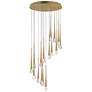 2_ET2 Pierce 24 3/4" Wide Gold Multi-Light LED Pendant