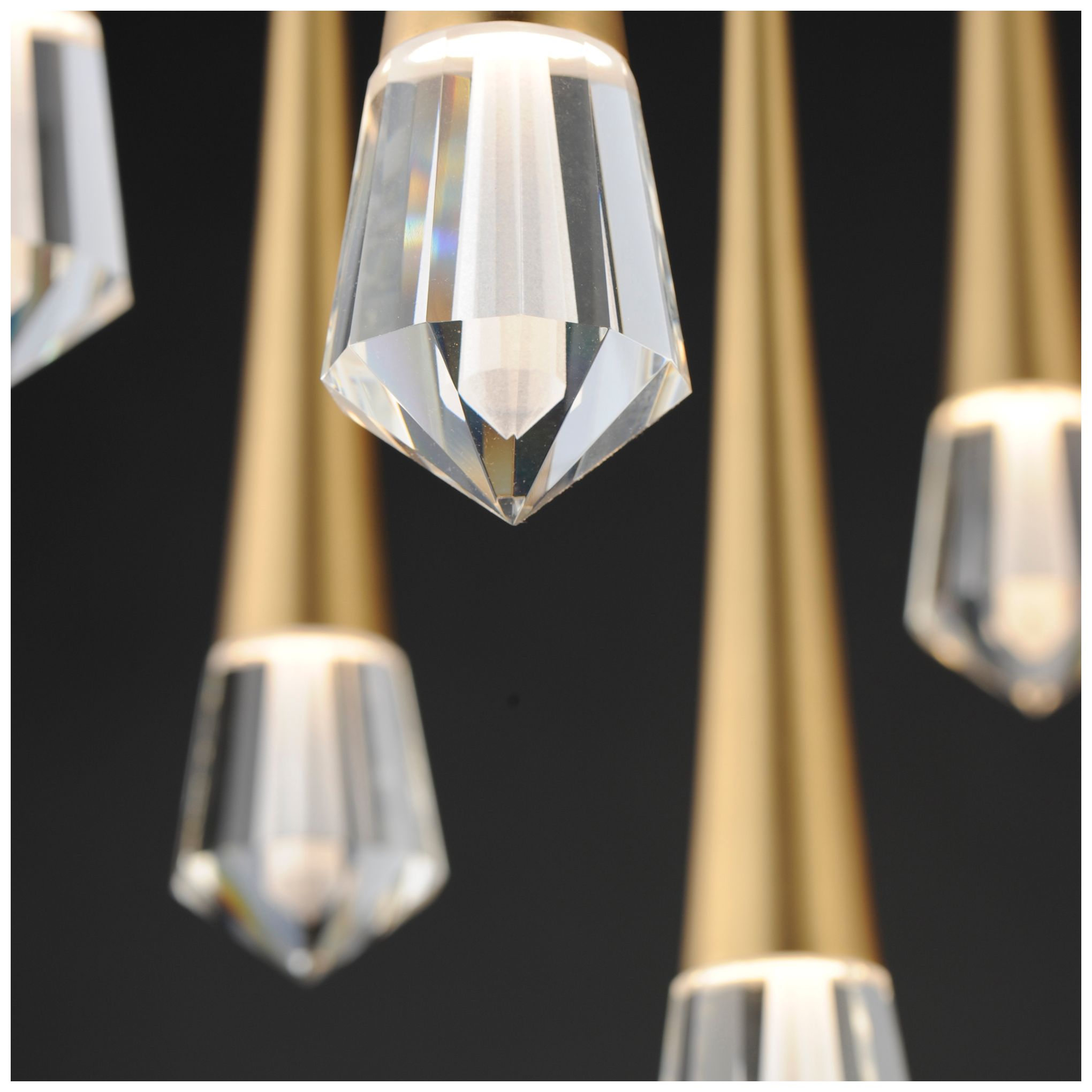 Image 7 ET2 Pierce 24 3/4" Wide Gold Multi-Light LED Pendant more views