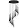 ET2 Pierce 24 3/4" Wide Matte Black Multi-Light LED Pendant
