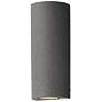 1_ET2 Pilar 13" High Greystone 2-Light LED Outdoor Wall Sconce - Cylinde