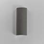 2_ET2 Pilar 13" High Greystone 2-Light LED Outdoor Wall Sconce - Cylinde more views
