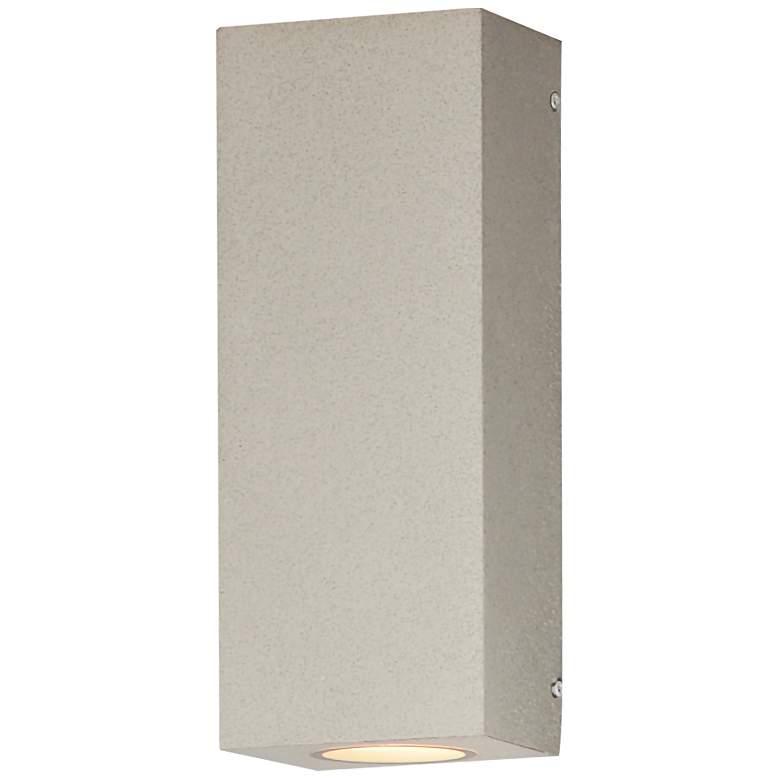 Image 1 ET2 Pilar 13" High Sandstone 2-Light LED Outdoor Wall Sconce