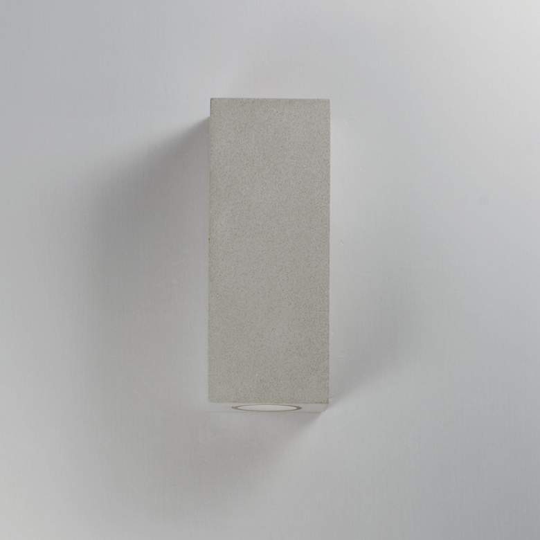 Image 2 ET2 Pilar 13" High Sandstone 2-Light LED Outdoor Wall Sconce more views