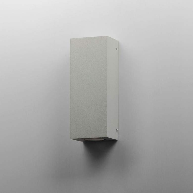 Image 4 ET2 Pilar 13" High Sandstone 2-Light LED Outdoor Wall Sconce more views