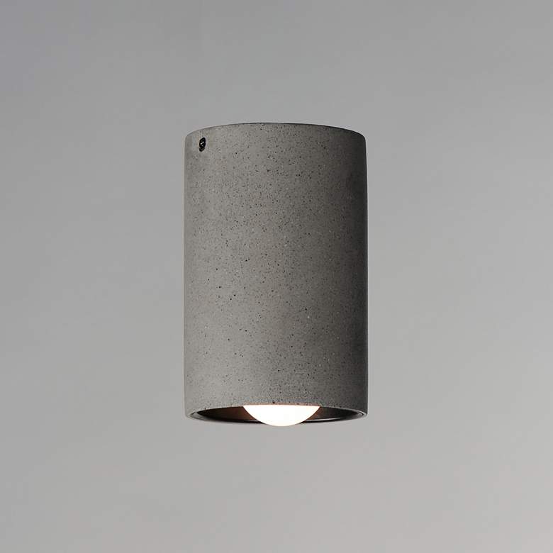 Image 2 ET2 Pilar 7" High Greystone LED Flush Mount more views