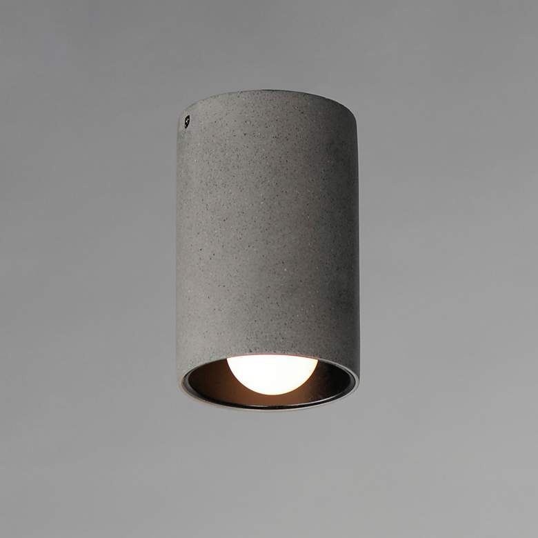 Image 4 ET2 Pilar 7" High Greystone LED Flush Mount more views
