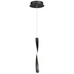 ET2 Pirouette 1 1/2" Wide Black LED Mini Pendant