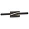 ET2 Pirouette 24" Wide Black LED 5CCT Bath Vanity