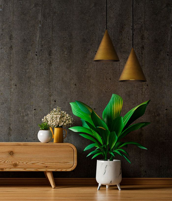 ET2 Pitch 14" Antique Brass LED Pendant