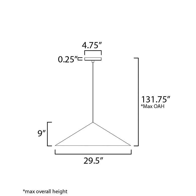 Image 5 ET2 Pitch 29 1/2" Wide Antique Brass LED Pendant Light more views