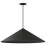 1_ET2 Pitch 29 1/2" Wide Black LED Cone Pendant Light