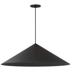 ET2 Pitch 29 1/2" Wide Black LED Cone Pendant Light