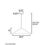 2_ET2 Pitch 29 1/2" Wide Black LED Cone Pendant Light more views