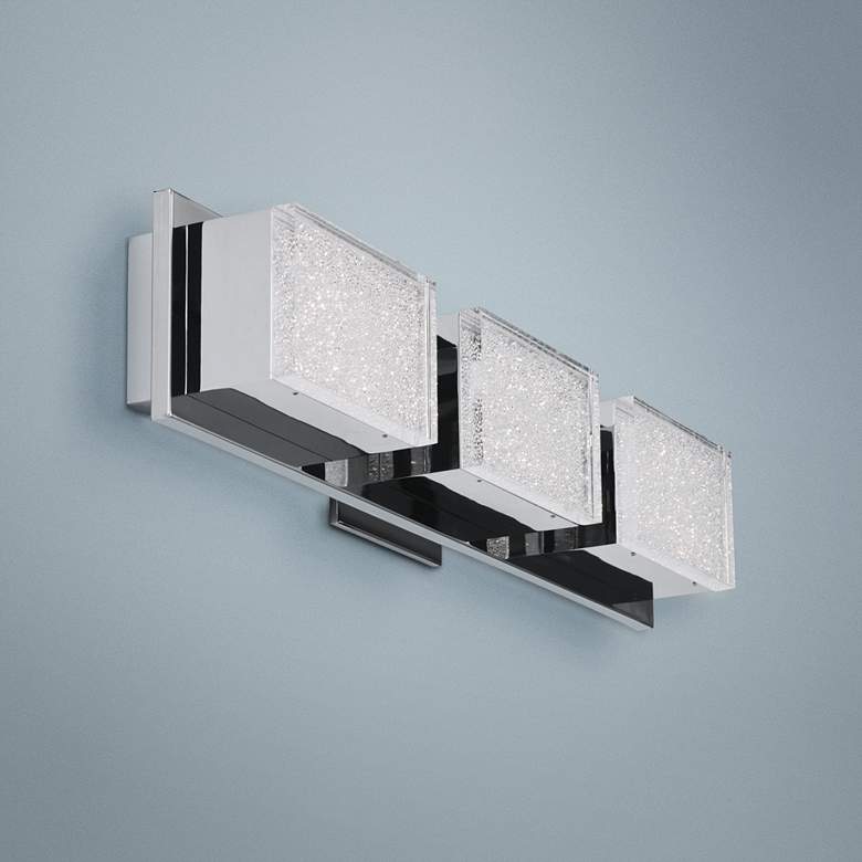 Image 1 ET2 Pizzazz LED 22 3/4" Wide Polished Chrome LED Bath light