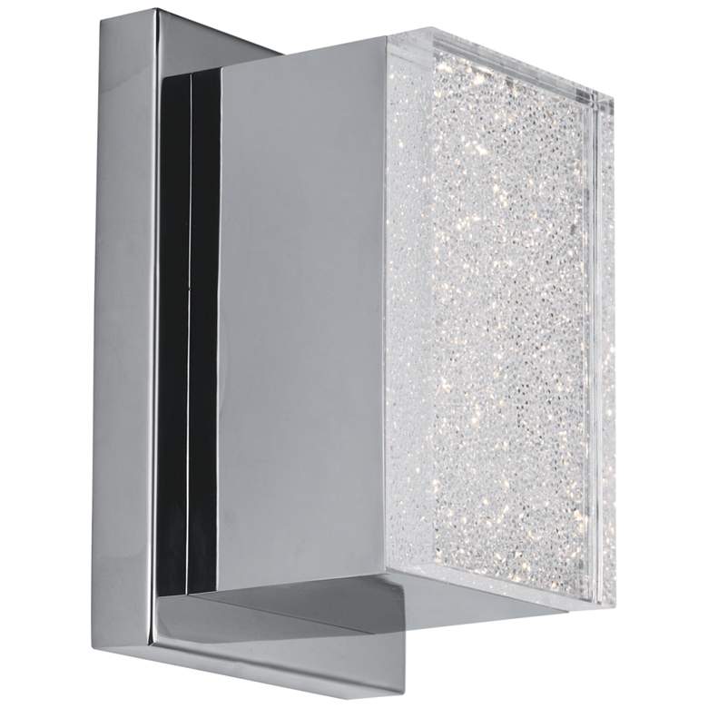 Image 1 ET2 Pizzazz LED 7 inch High Polished Chrome LED Wall Sconce