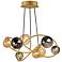 ET2 Planetary 33 3/4" Wide Gold 8-Light LED Chandelier