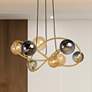 1_ET2 Planetary 33 3/4" Wide Gold 8-Light LED Chandelier