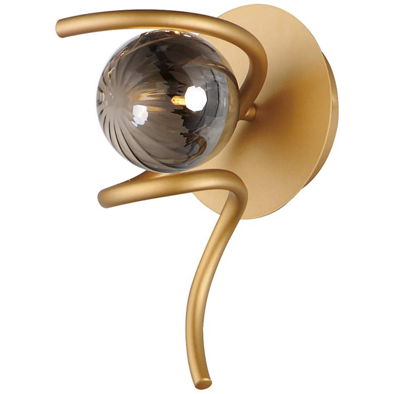 Image 1 ET2 Planetary 9 1/2" High Gold LED Wall Sconce