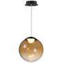 1_ET2 Planetary 9 3/4" Wide Amber 1-Light LED Pendant